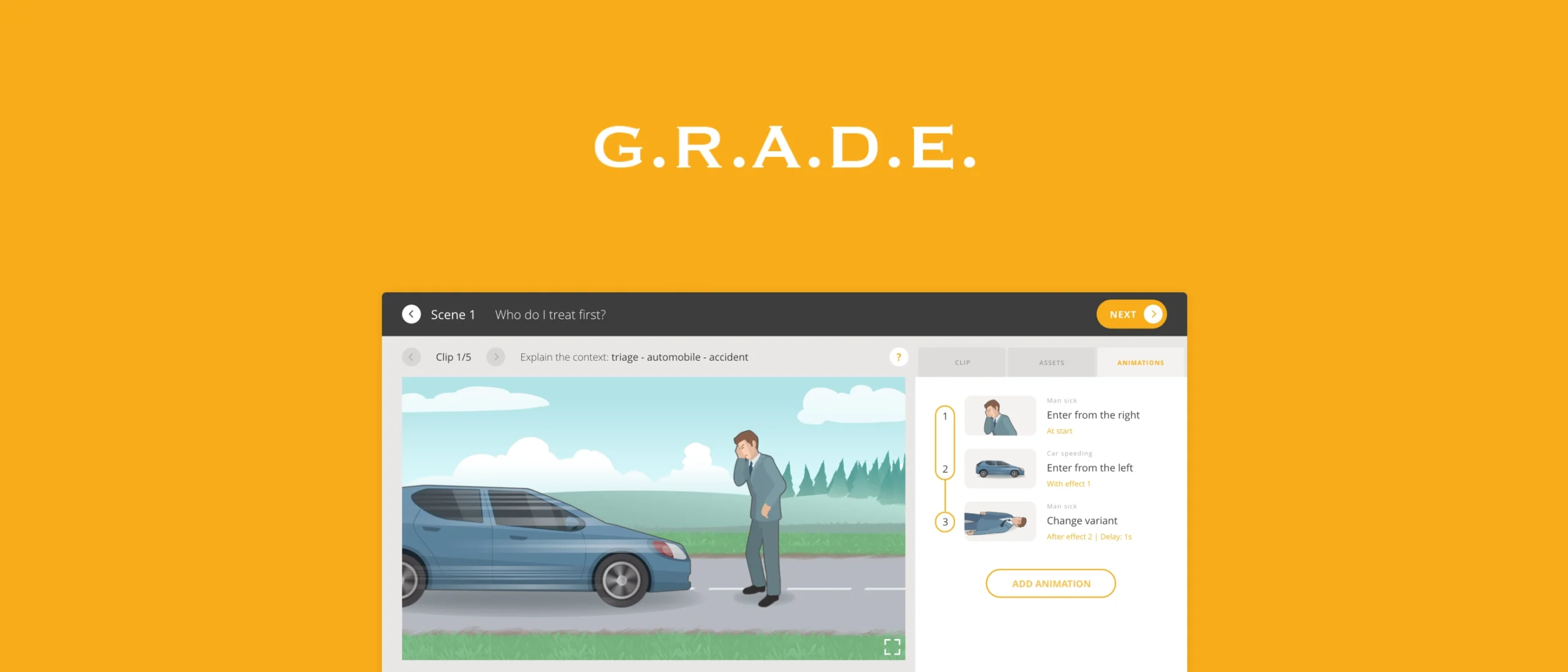 Copertina del case study G.R.A.D.E. — piattaforma di e-learning gamificato
