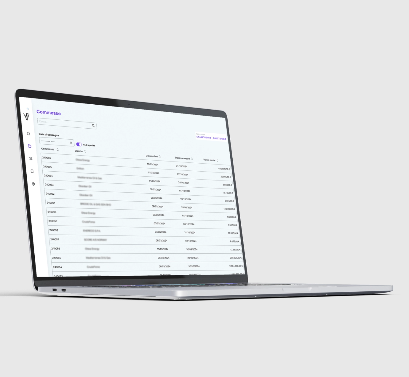 Software di monitoraggio commesse — dashboard di monitoraggio fatturazione e marginalità
