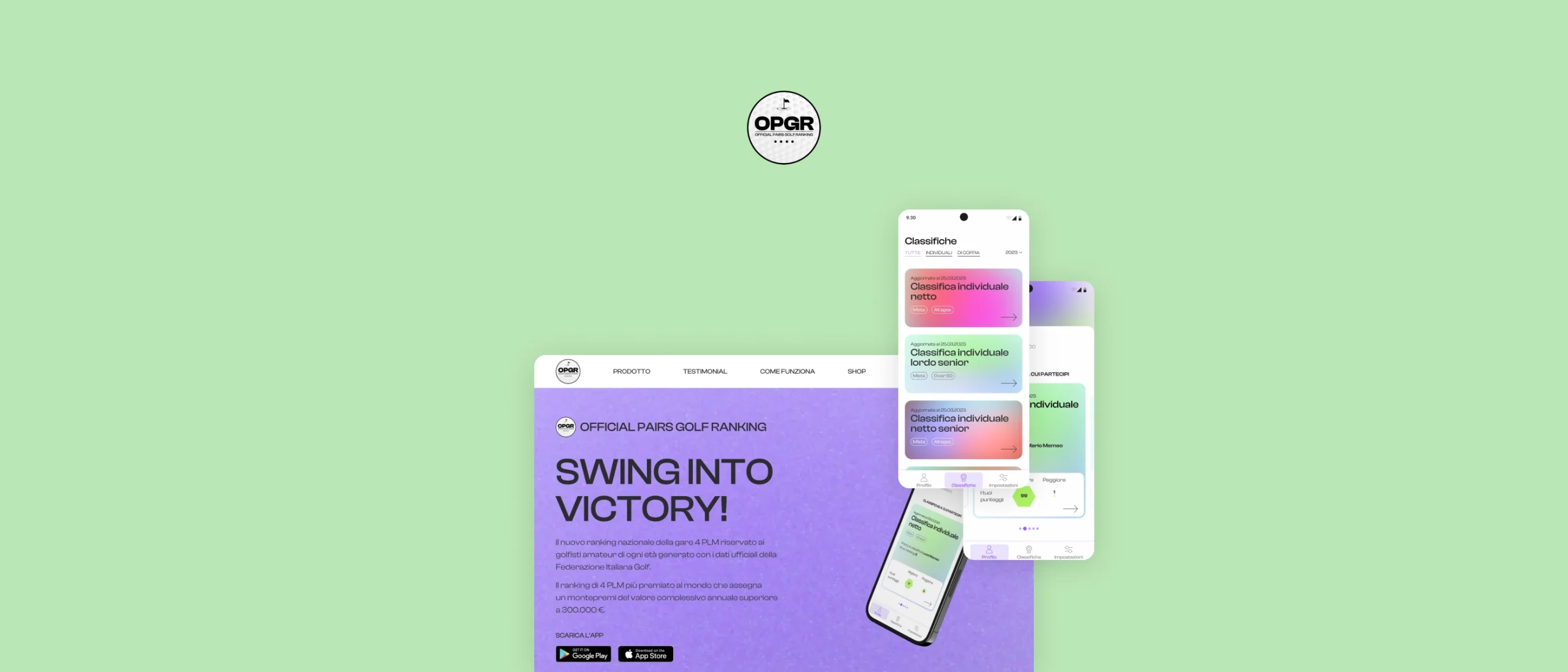 OPGR — app di classifica a premi per il golf amatoriale
