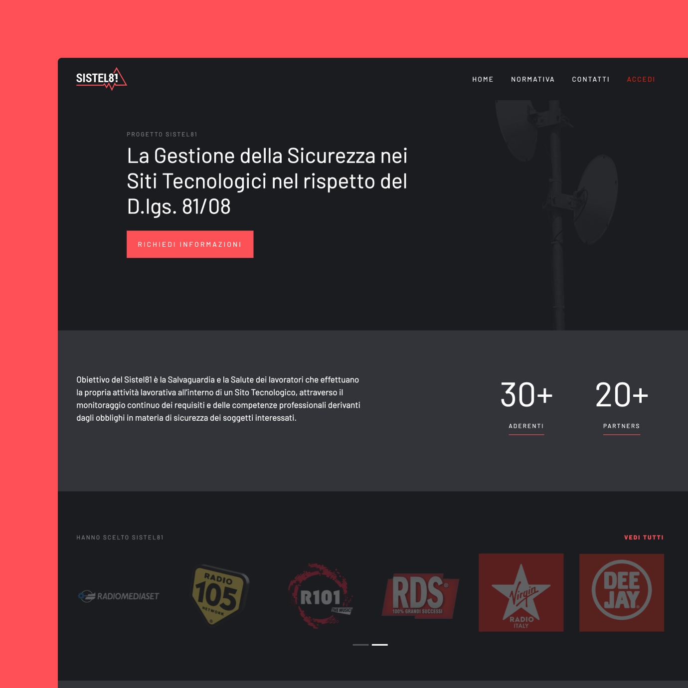 Sistel81 — schermata del DVR generato automaticamente