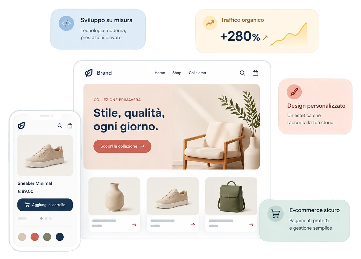 Anteprima del servizio Siti, E-commerce & Design